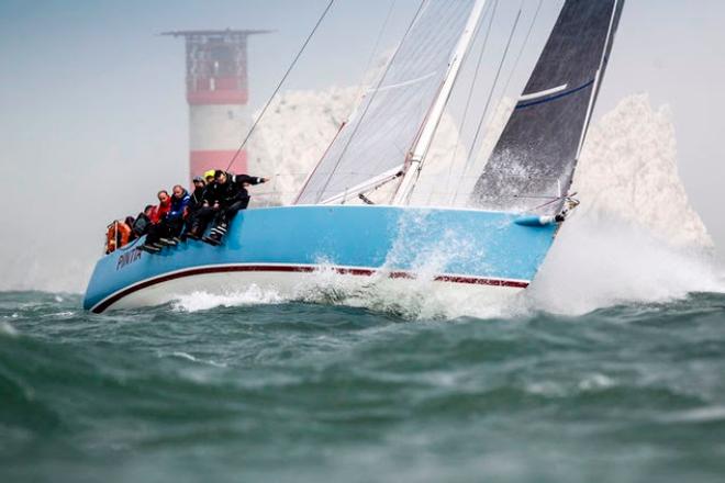 Leading IRC Two in the Rolex Fastnet Race: Gilles Fournier and Corinne Migraine's J/133 Pintia – Rolex Fastnet Race © Paul Wyeth / www.pwpictures.com http://www.pwpictures.com